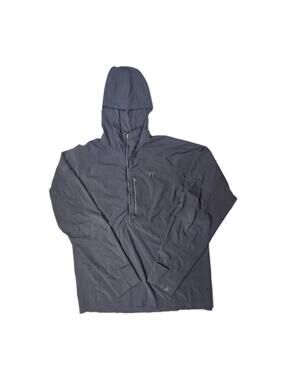 Outdoor Research - Black Lightweight Packable Windbreaker Hooded Jacket - Mens L